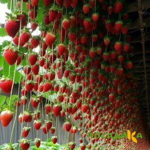 Клубника ампельная Анастасия купить по цене от 370р. в интернет-магазине «Посадика» с доставкой почтой в в Заинске и по всей России – [изображение №1].